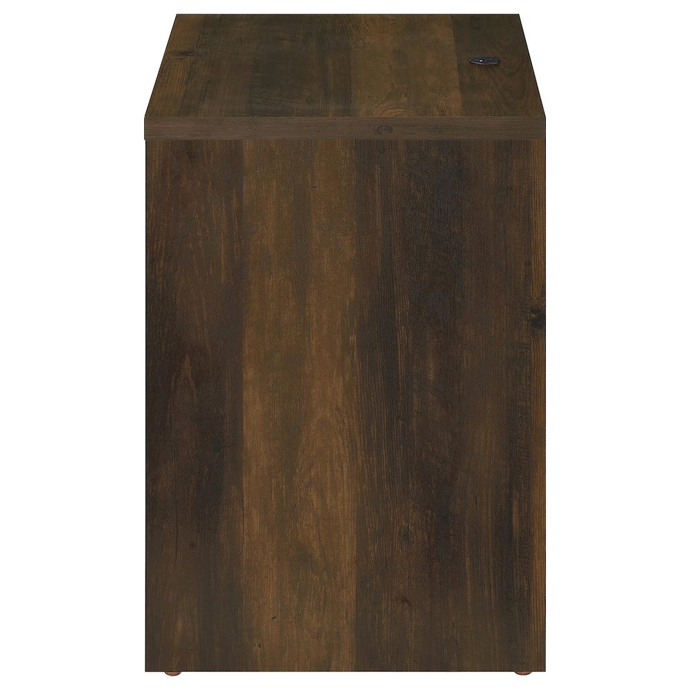 Westpark 2-drawer Nightstand LED Lights and USB Dark Pine. Picture 7