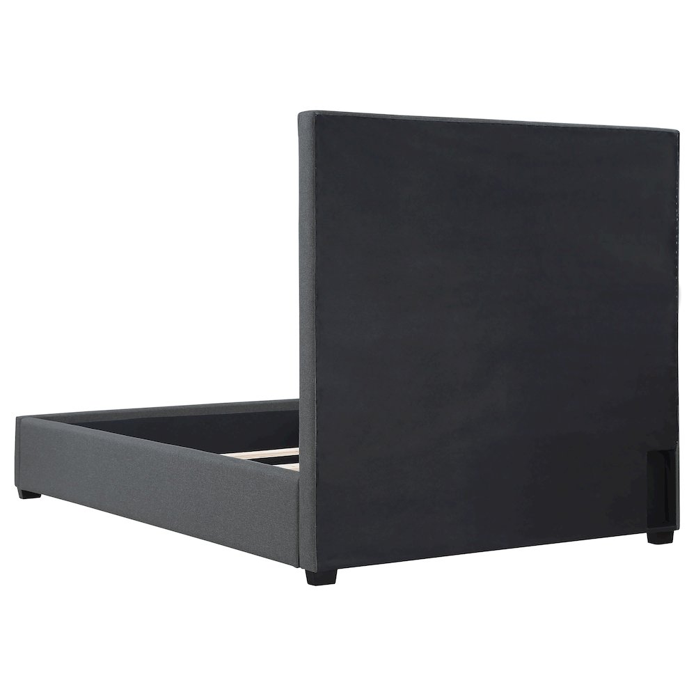 Bowfield Upholstered Eastern King Panel Bed Charcoal. Picture 5