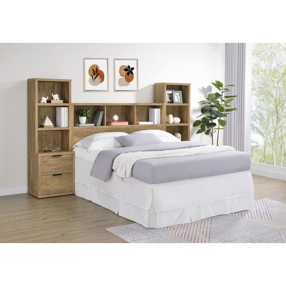 Westpark 49-inch Queen Bookcase Headboard Mango. Picture 11
