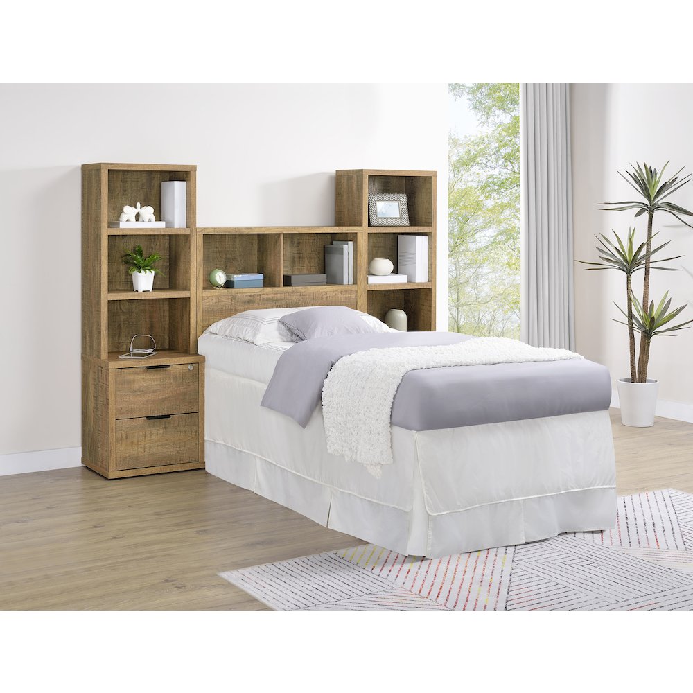 Westpark 49-inch Twin Bookcase Headboard Mango. Picture 11