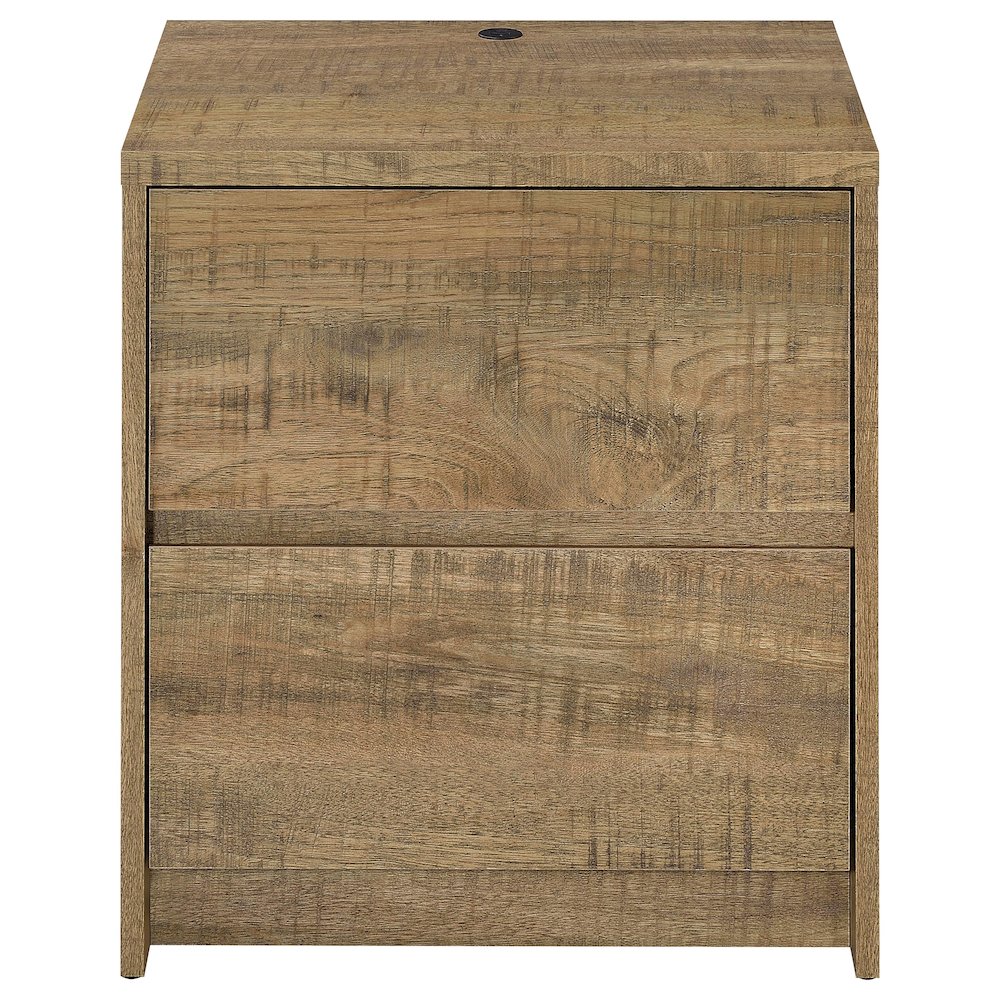 Westpark 2-drawer Nightstand LED Lights and USB Mango. Picture 5