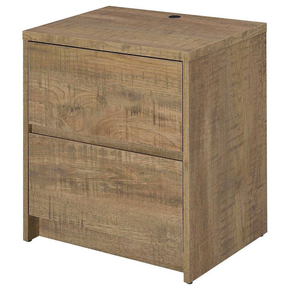 Westpark 2-drawer Nightstand LED Lights and USB Mango. Picture 6