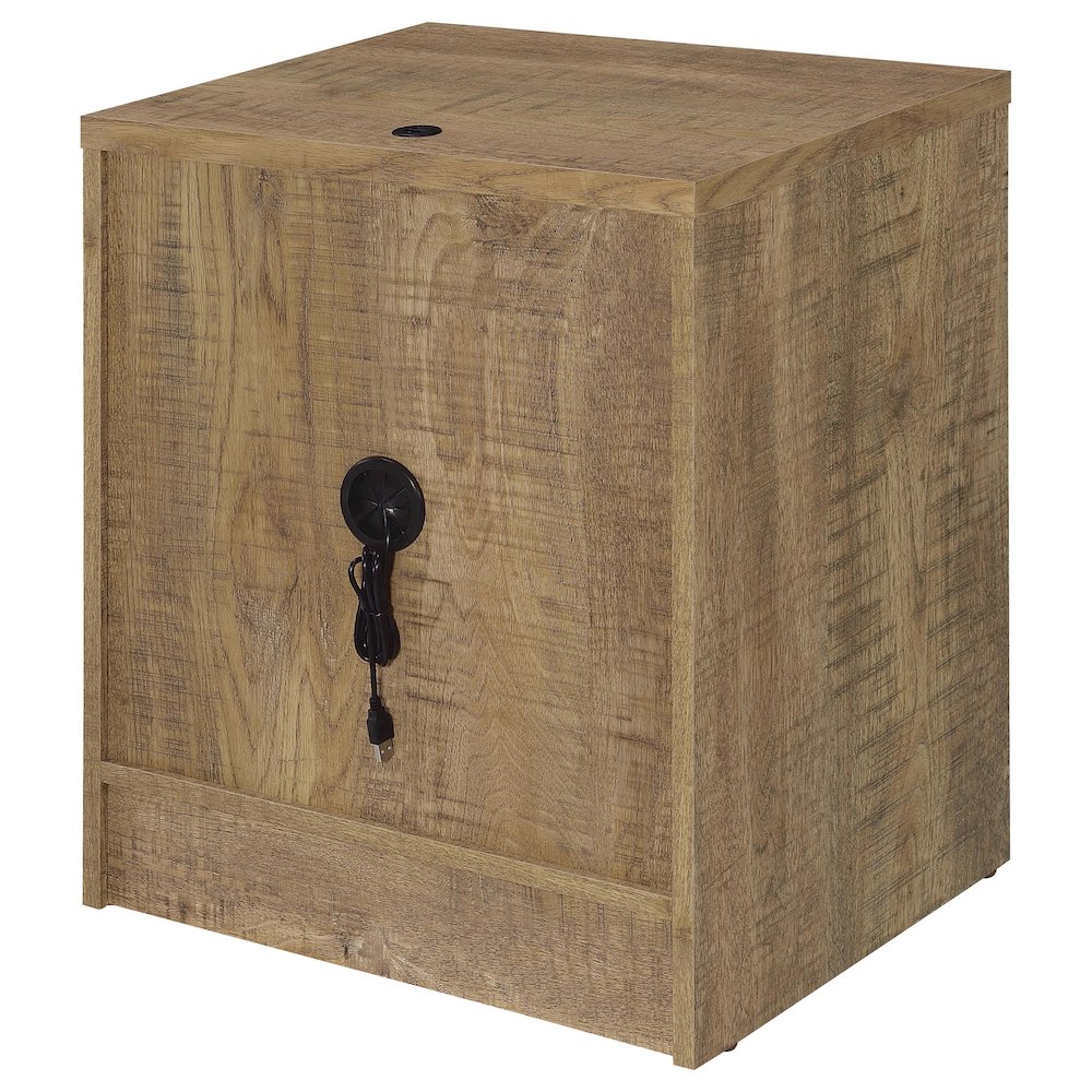 Westpark 2-drawer Nightstand LED Lights and USB Mango. Picture 9