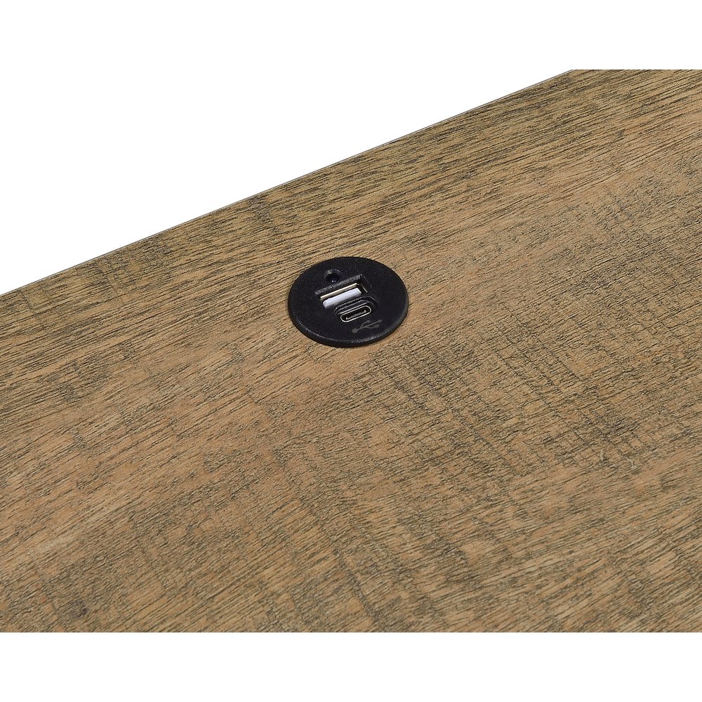 Westpark 2-drawer Nightstand LED Lights and USB Mango. Picture 11