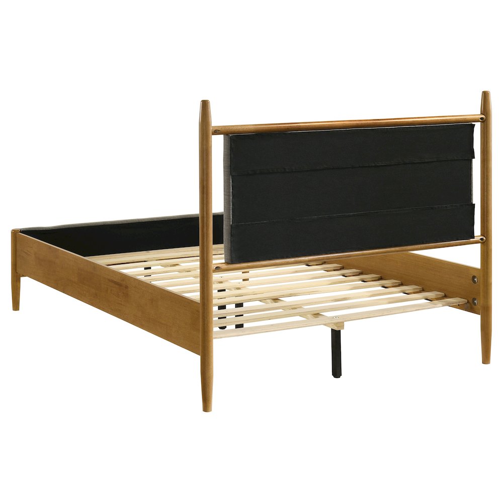 Mason 46-inch Full Panel Platform Bed Grey and Light Brown. Picture 5