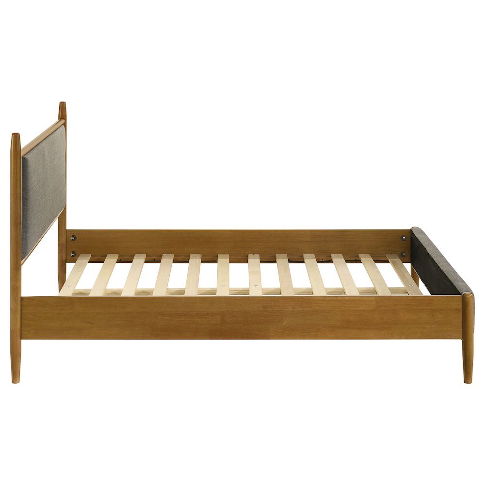 Mason 46-inch Full Panel Platform Bed Grey and Light Brown. Picture 6