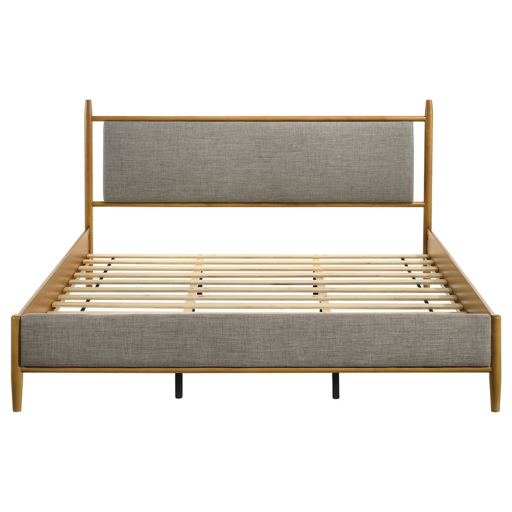 Mason 46-inch Eastern King Panel Platform Bed Light Brown. Picture 4