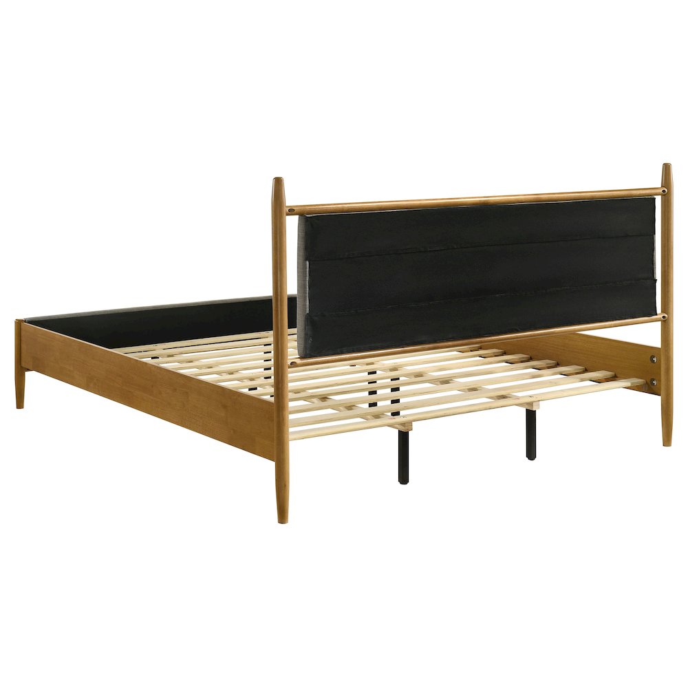 Mason 46-inch Eastern King Panel Platform Bed Light Brown. Picture 5