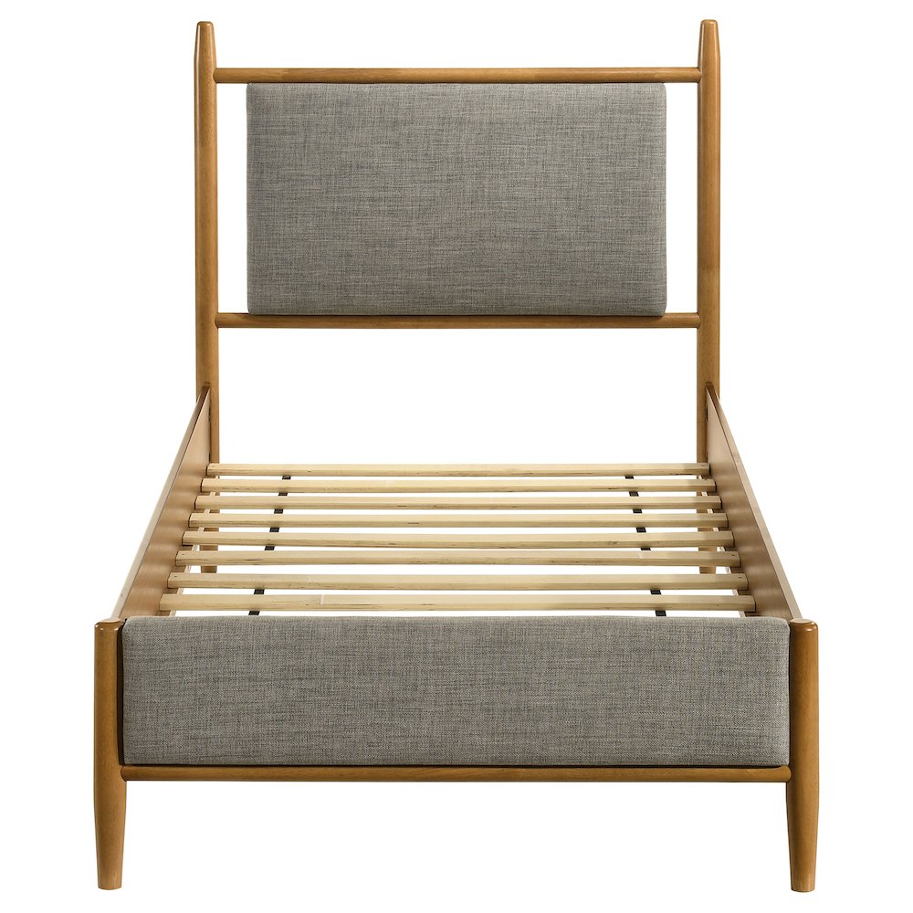 Mason 46-inch Twin Panel Platform Bed Grey and Light Brown. Picture 4