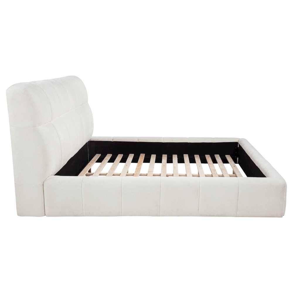 Nollet 48-inch Upholstered Eastern King Platform Bed Cream. Picture 6