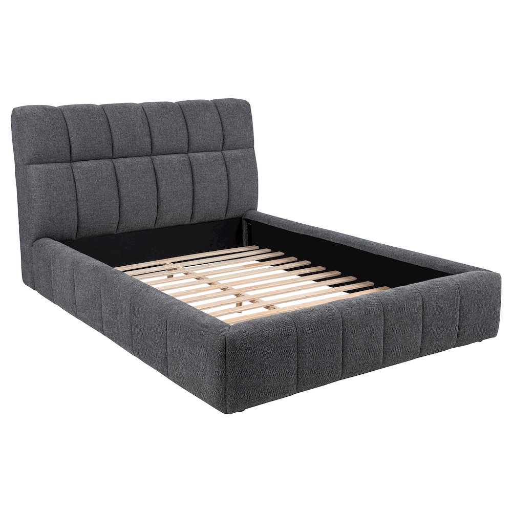 Nollet 48-inch Upholstered California King Platform Bed Grey. Picture 1