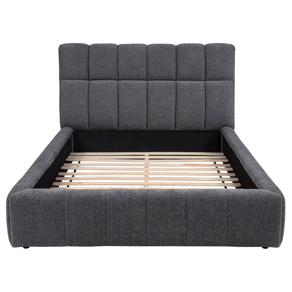 Nollet 48-inch Upholstered California King Platform Bed Grey. Picture 4