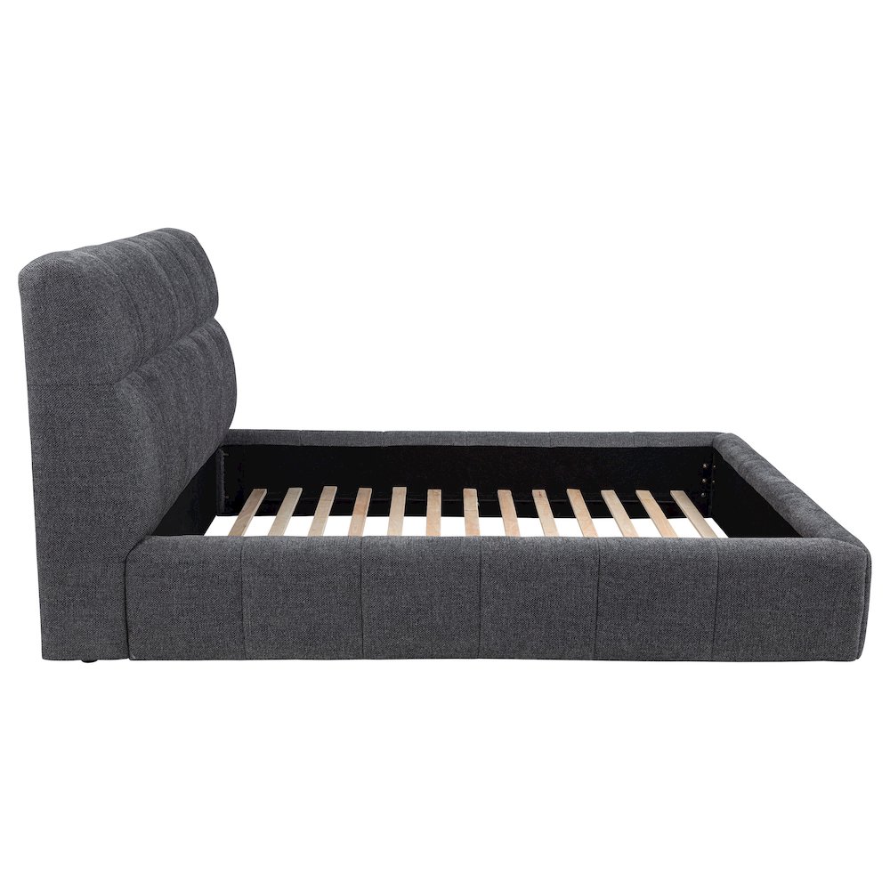 Nollet 48-inch Upholstered Queen Panel Platform Bed Grey. Picture 6