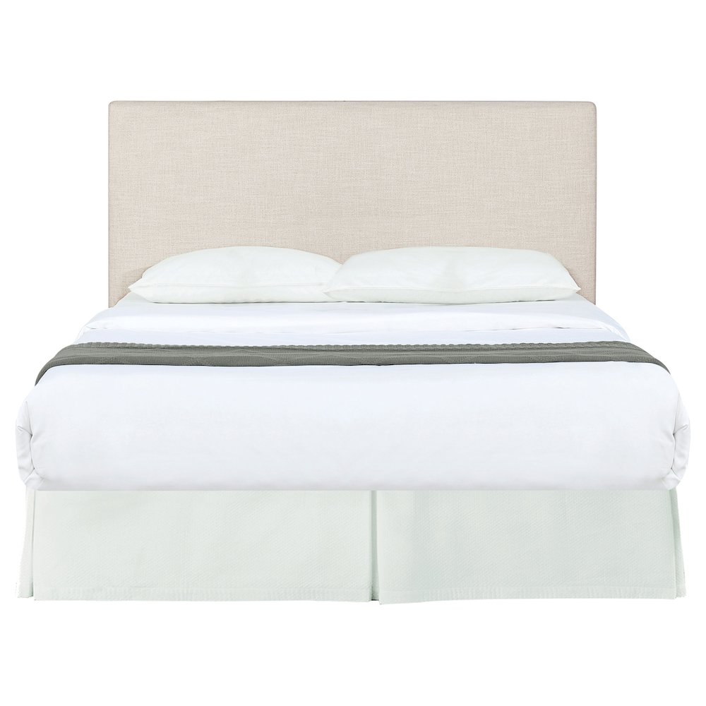 Pirro Upholstered King Panel Headboard Sand. Picture 3