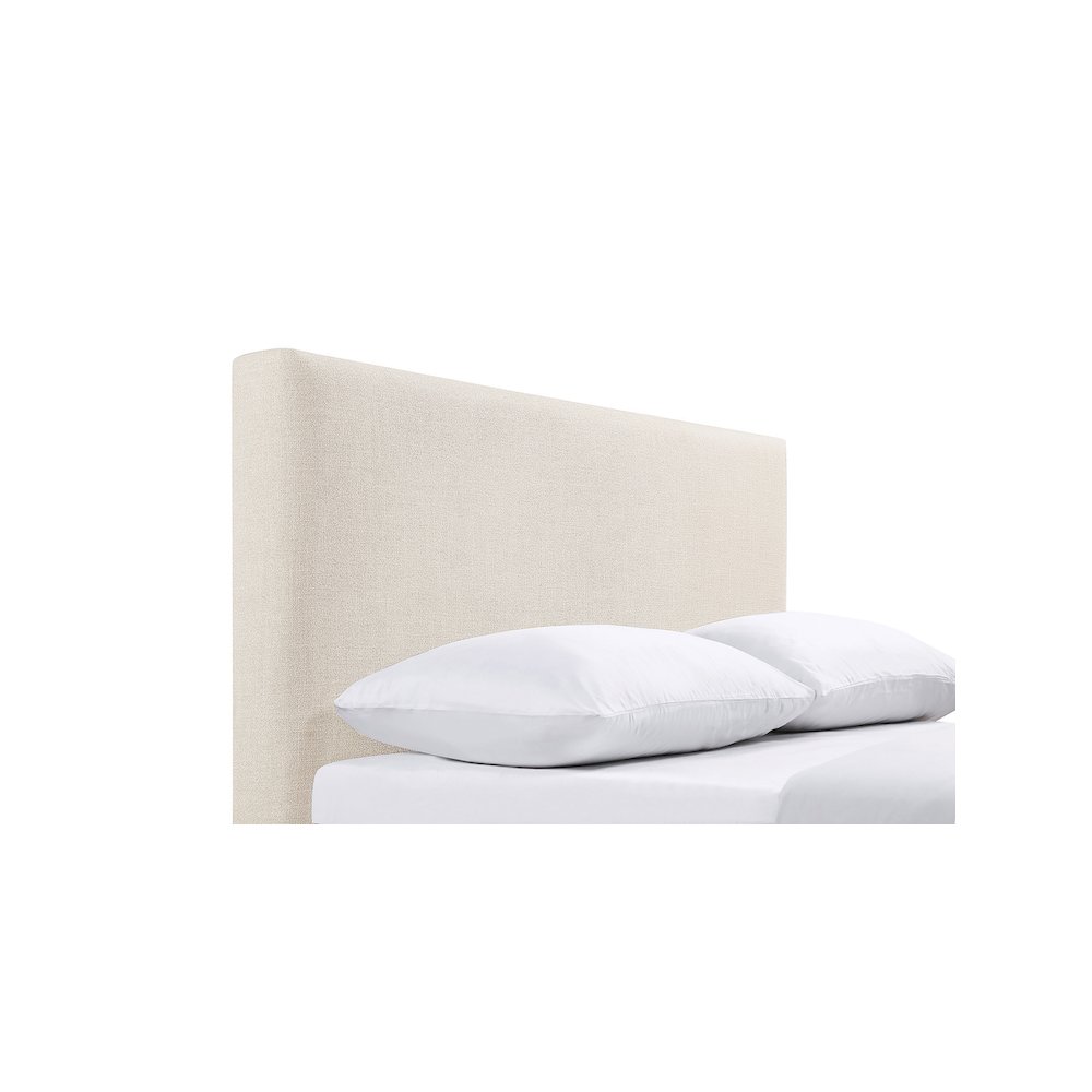 Pirro Upholstered King Panel Headboard Sand. Picture 6