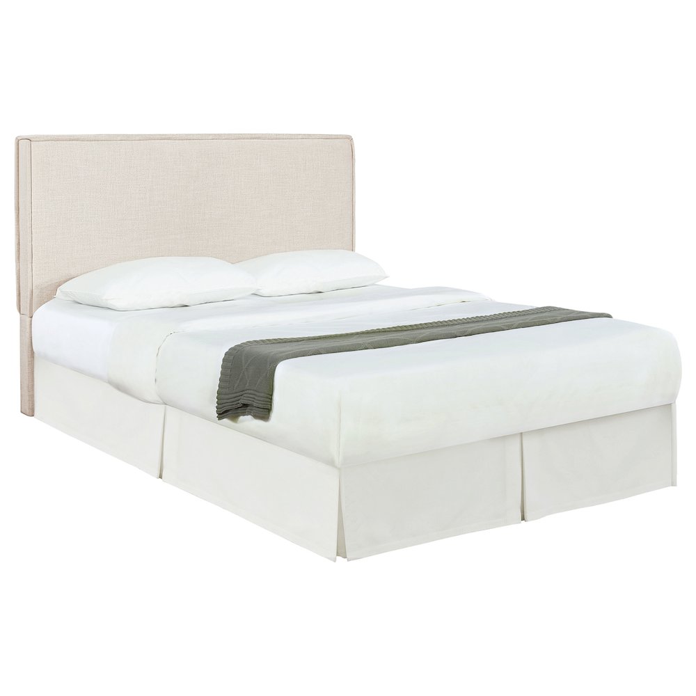 Izzy Upholstered King Panel Headboard Sand. Picture 1