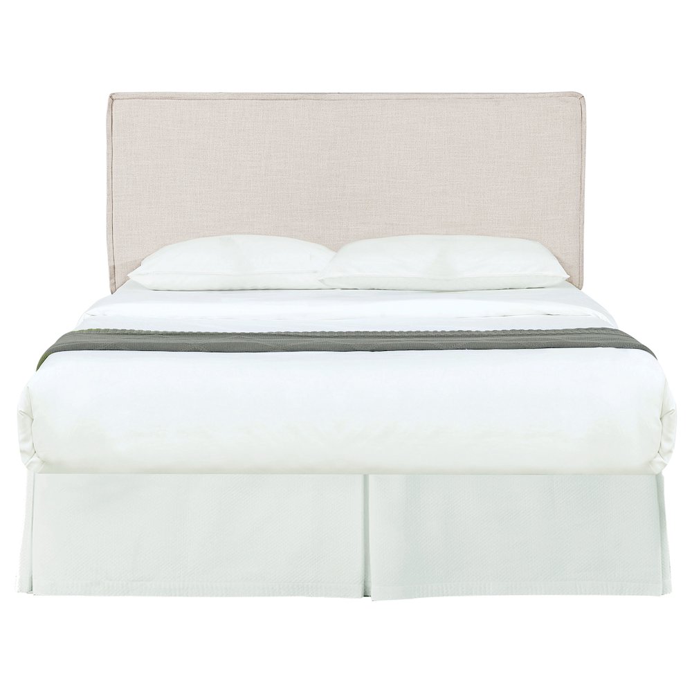 Izzy Upholstered King Panel Headboard Sand. Picture 3