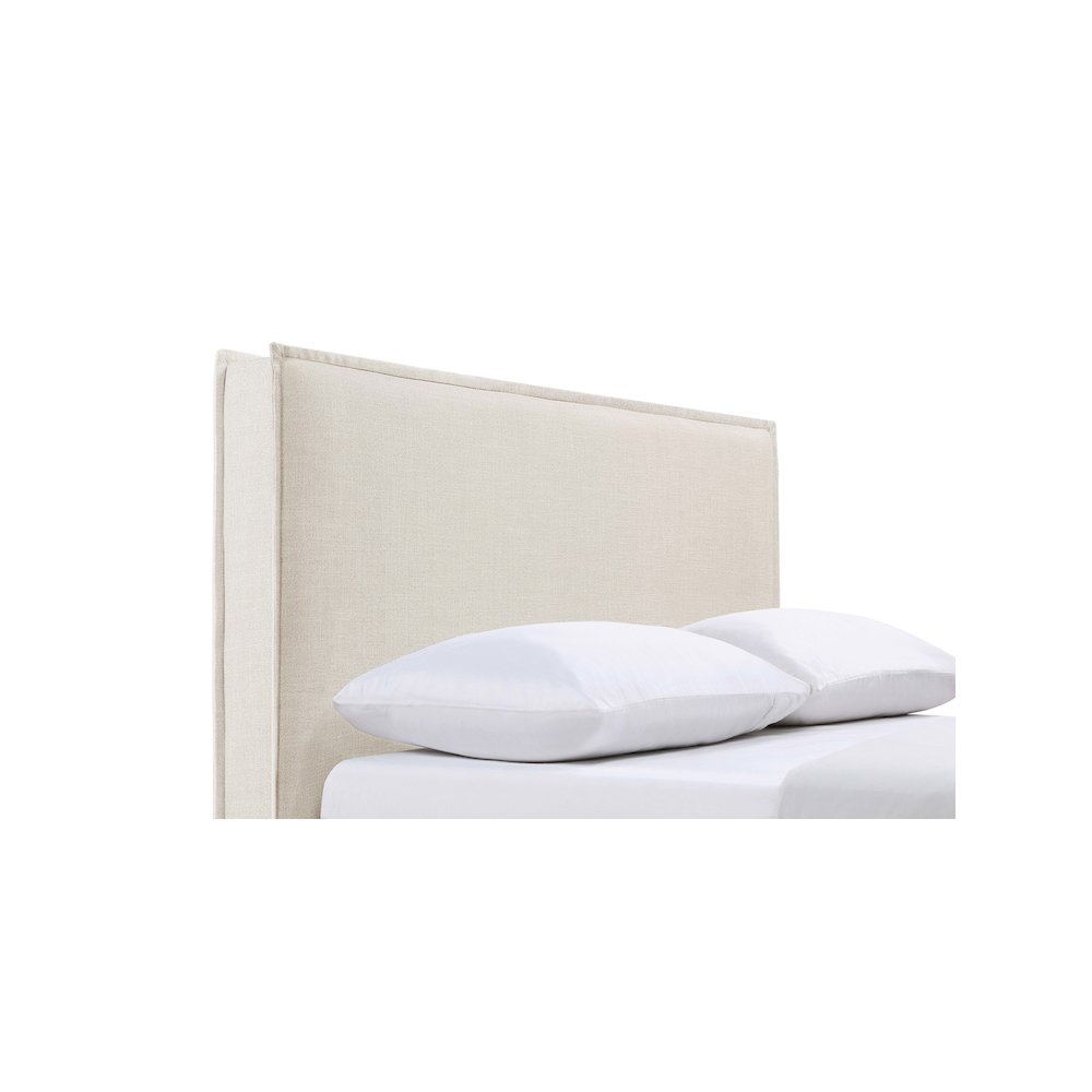 Izzy Upholstered King Panel Headboard Sand. Picture 6