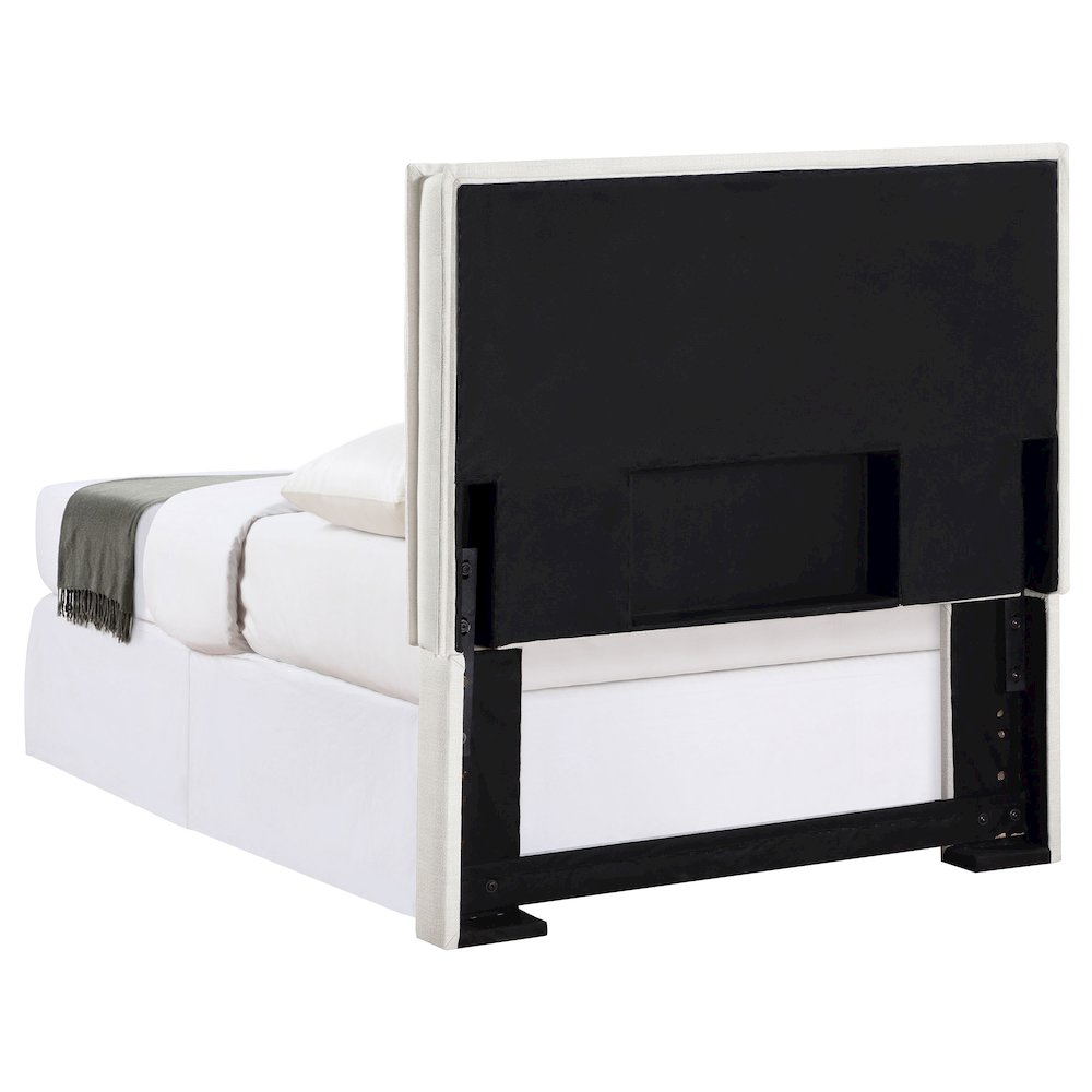 Izzy Upholstered Twin Panel Headboard Sand. Picture 4