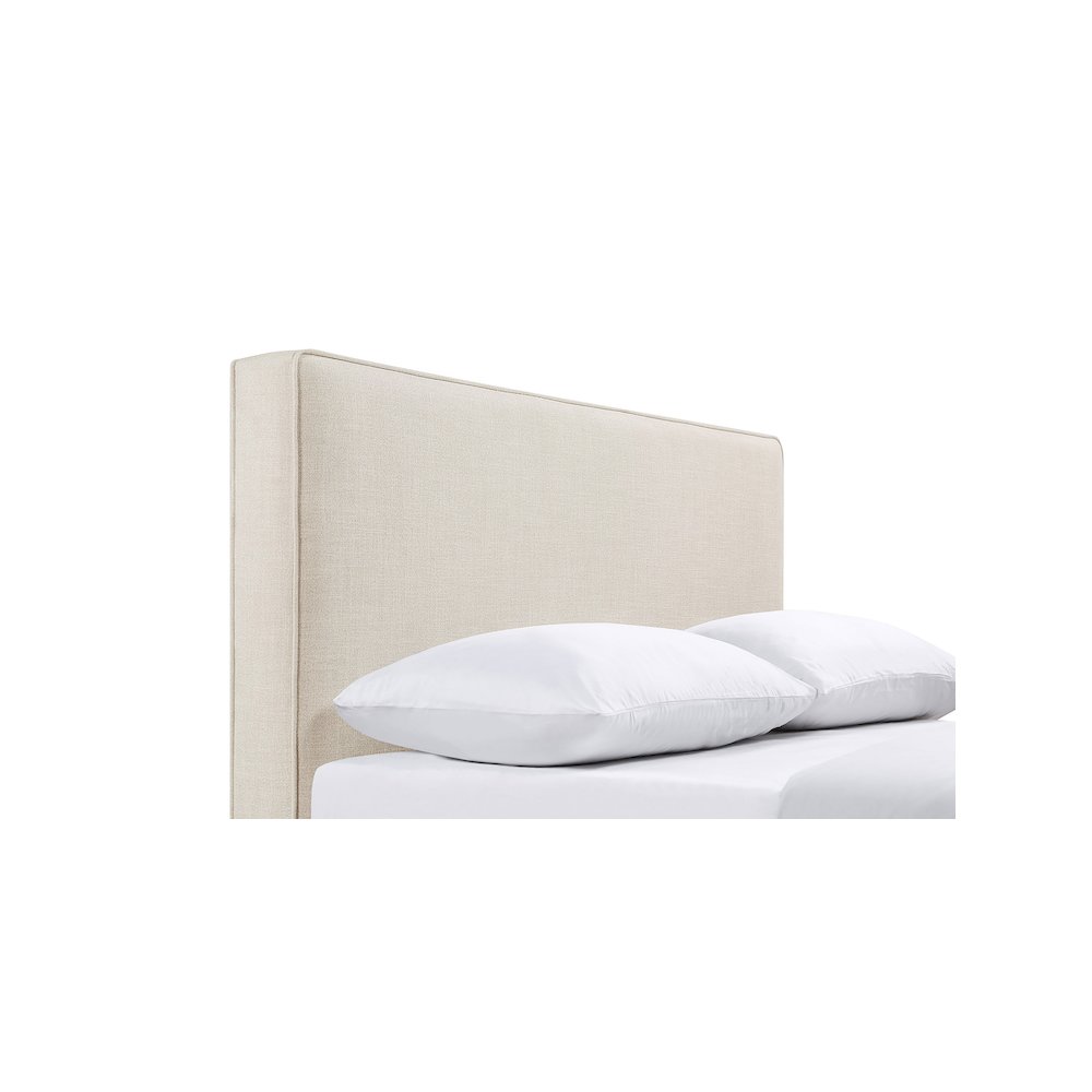 Kosmo Upholstered King Panel Headboard Sand. Picture 6