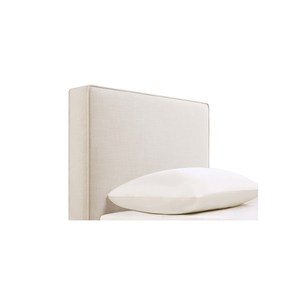 Kosmo Upholstered Twin Panel Headboard Sand. Picture 6
