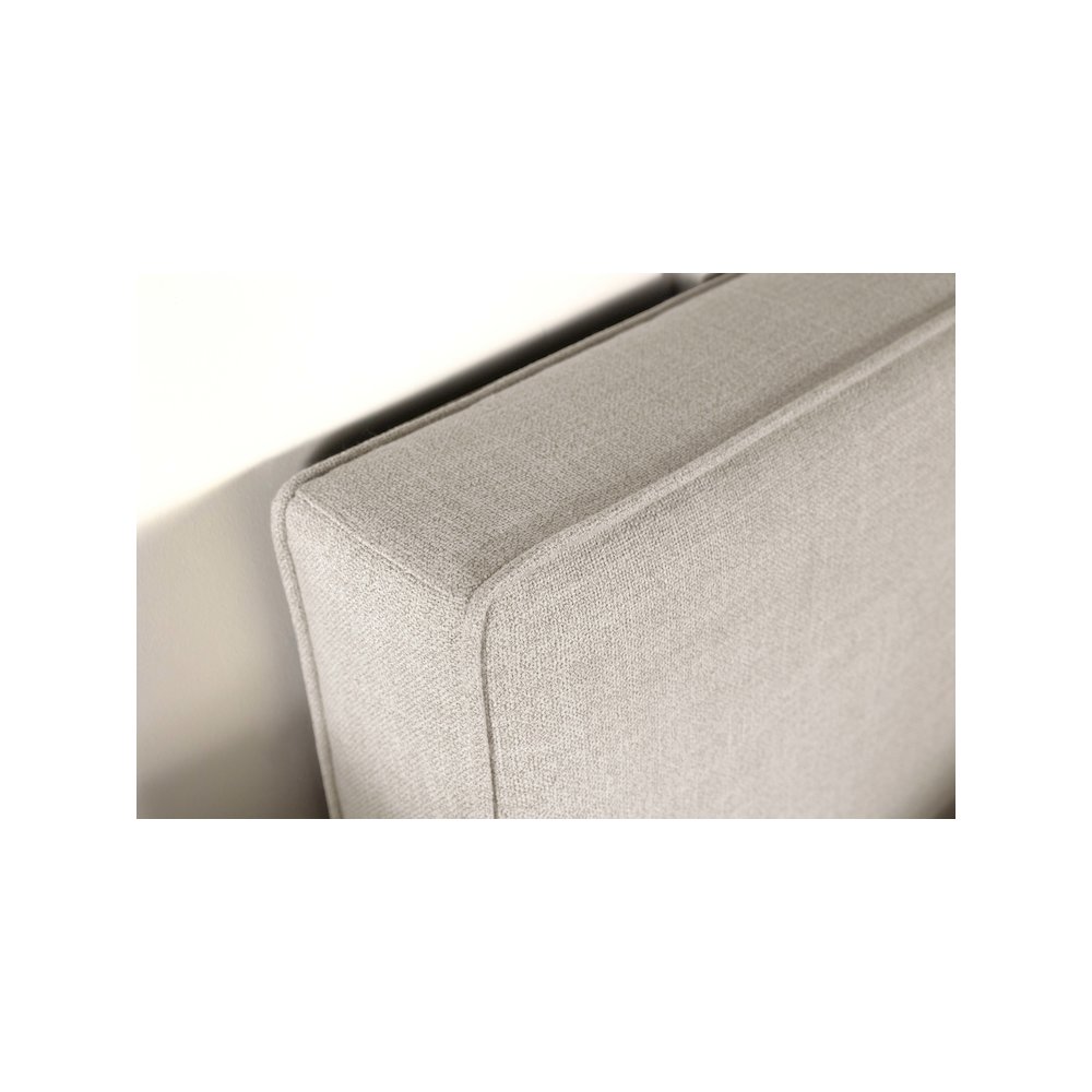 Kosmo Upholstered Twin Panel Headboard Sand. Picture 10