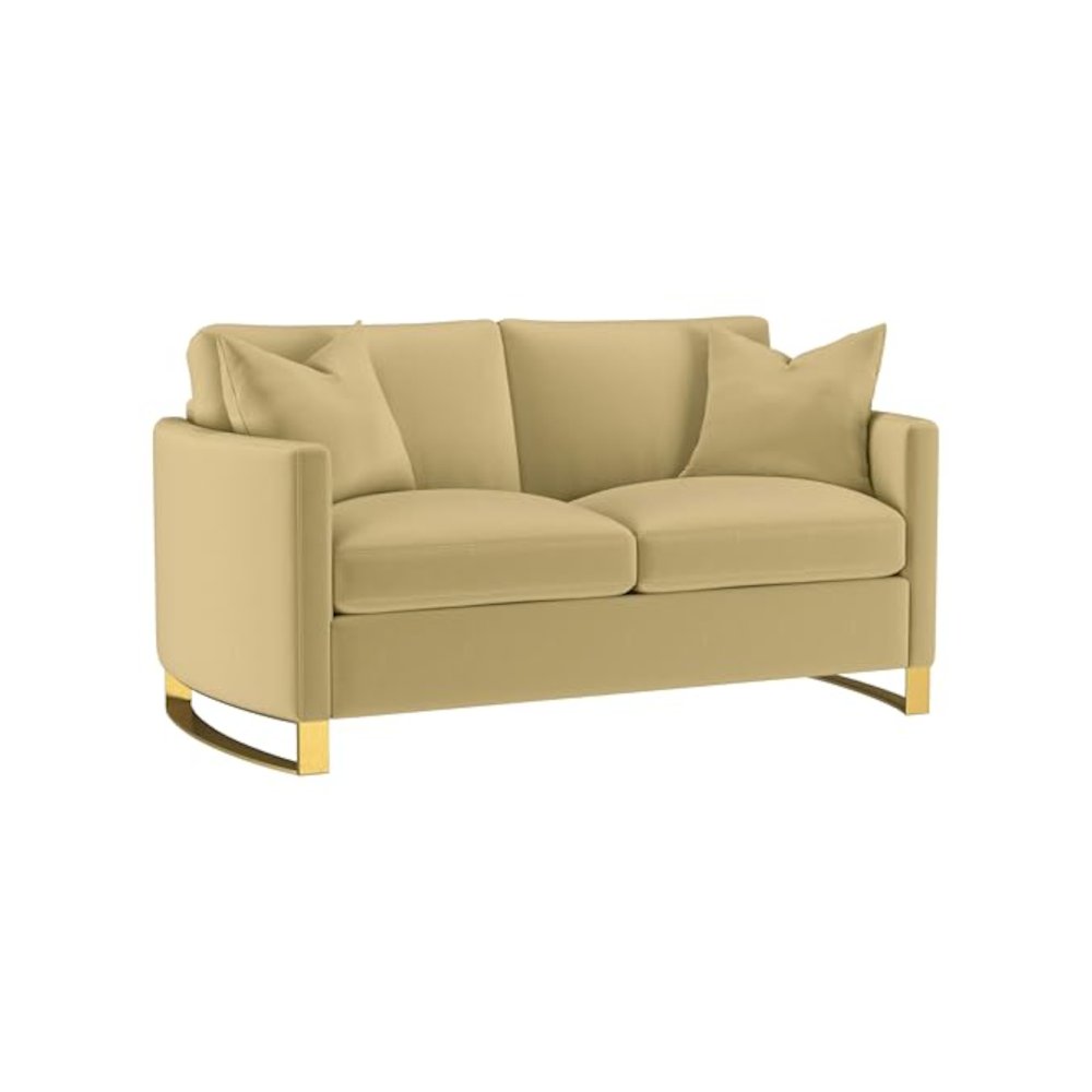 Corliss 2-piece Velvet Upholstered Sofa Set Camel. Picture 7