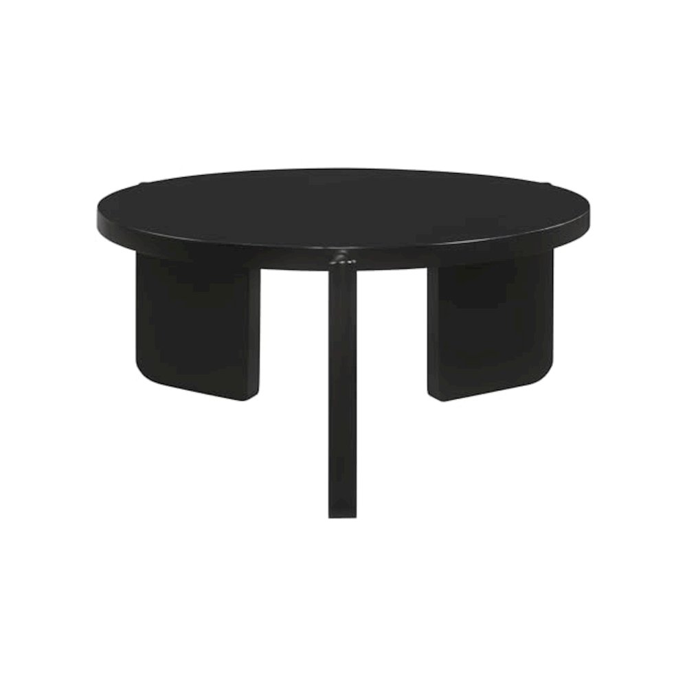 Cordova 2-piece Solid Wood Coffee and End Table Set Black. Picture 7