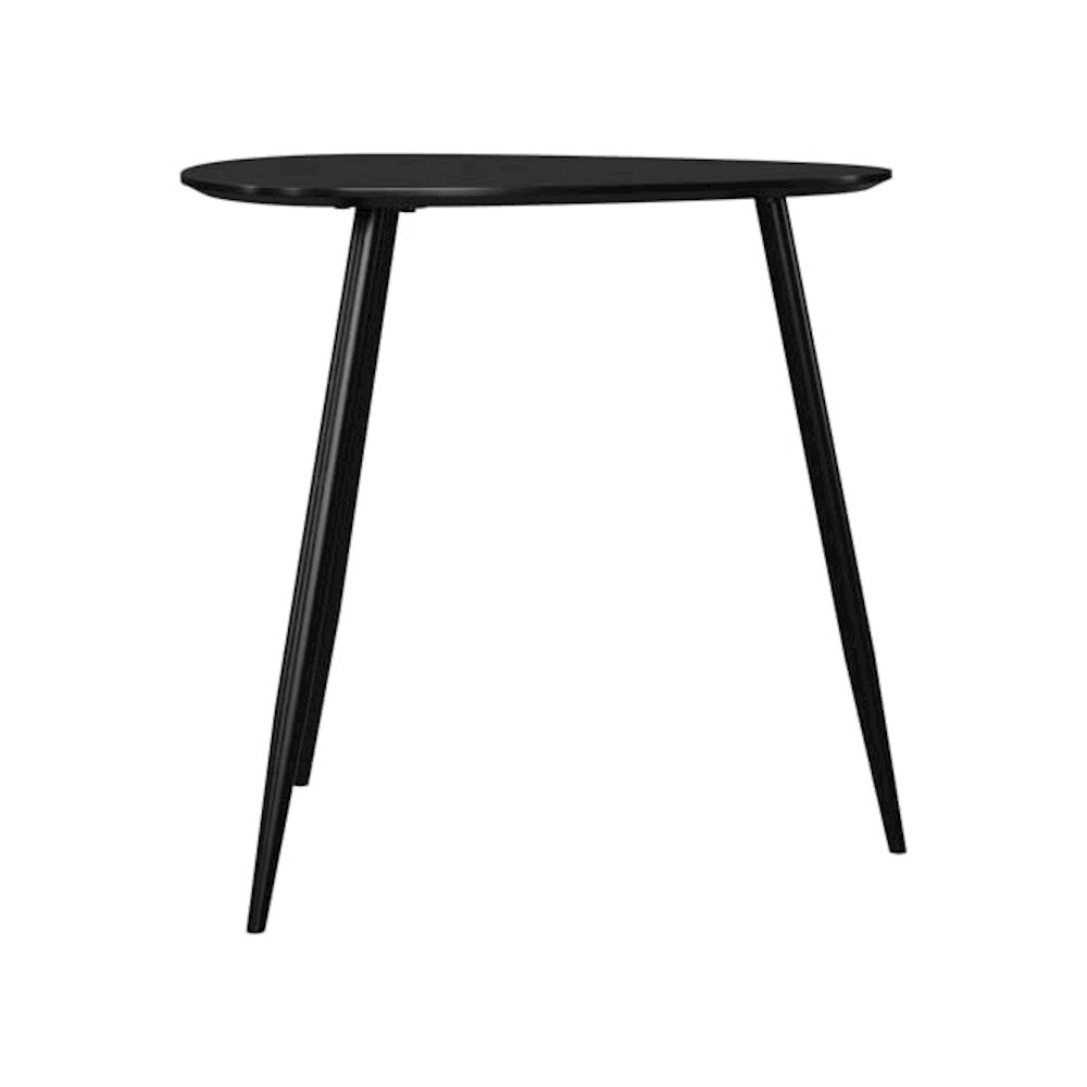 Odessa 3-piece Triangular Coffee and End Table Set Black. Picture 5
