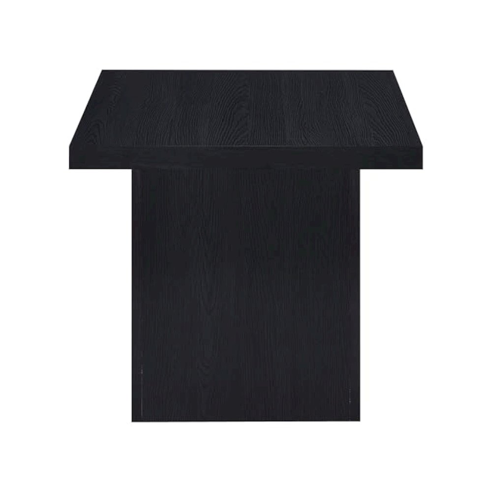 Max 2-piece Rectangular Coffee and End Table Set Black. Picture 8