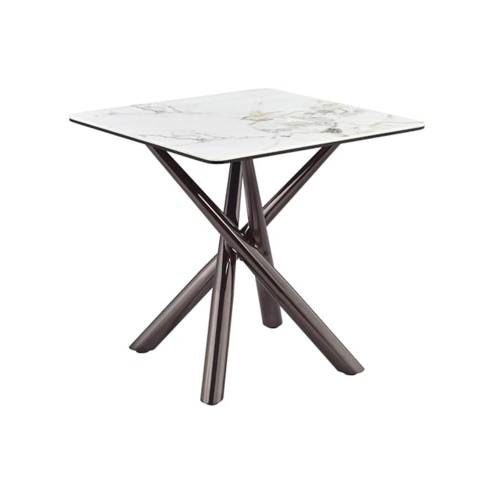 Carvell 2-piece Square Coffee and End Table Set Mirage White. Picture 4