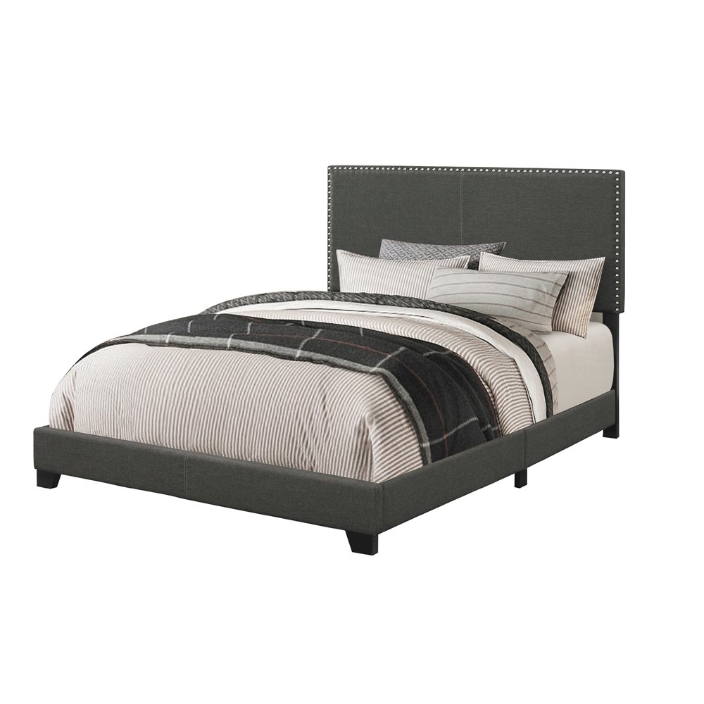 Boyd Upholstered Full Panel Bed Charcoal. Picture 1