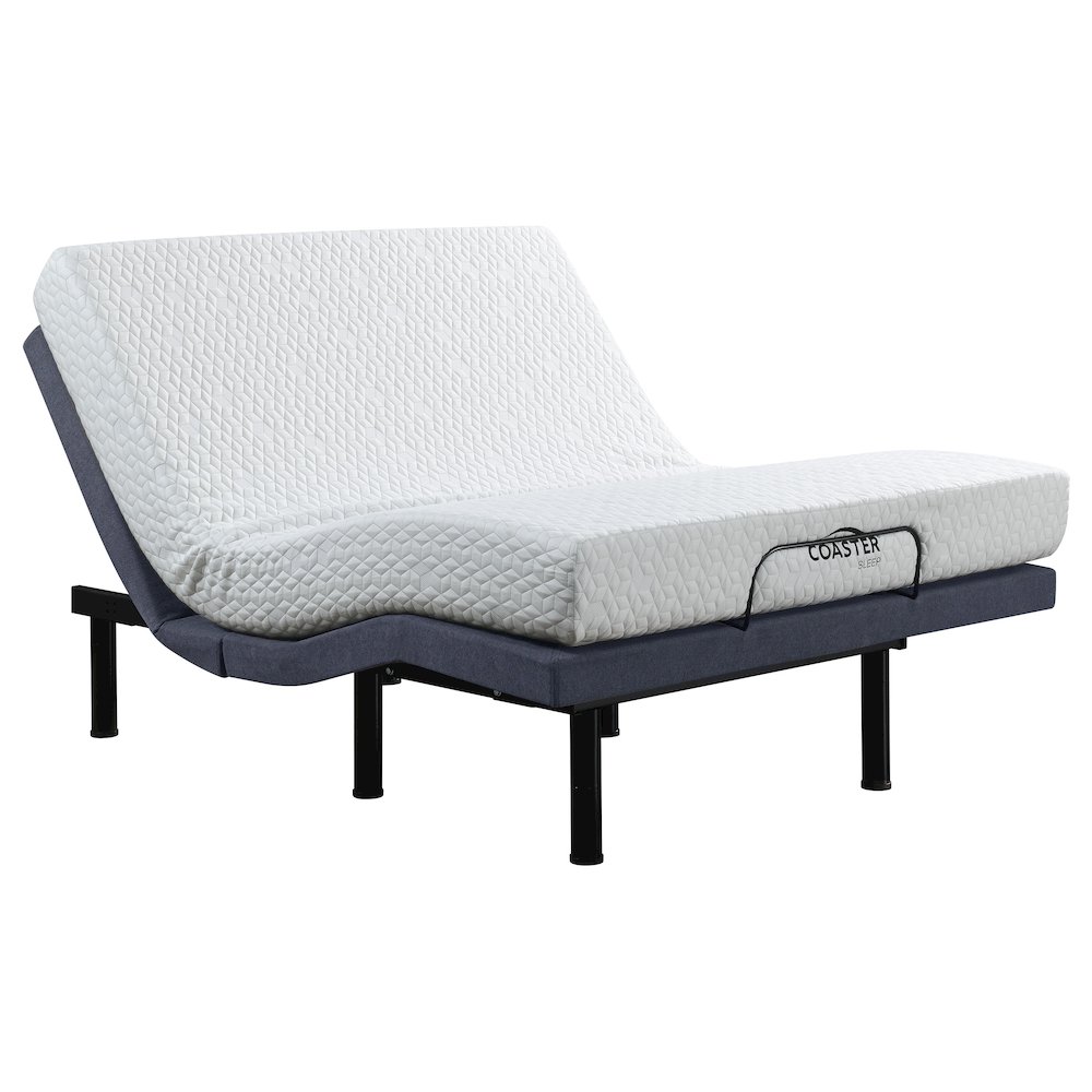 Clara Eastern King Adjustable Bed Base Grey and Black. Picture 3