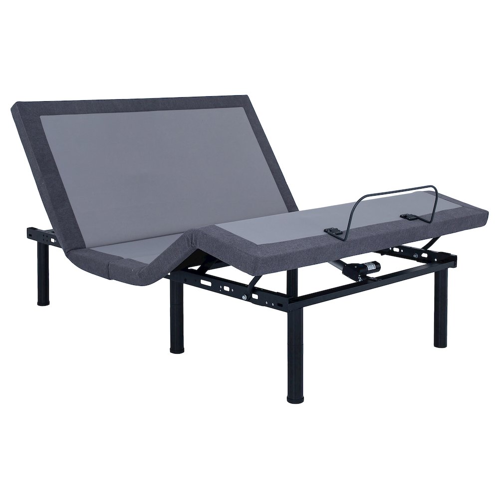 Clara Eastern King Adjustable Bed Base Grey and Black. Picture 4