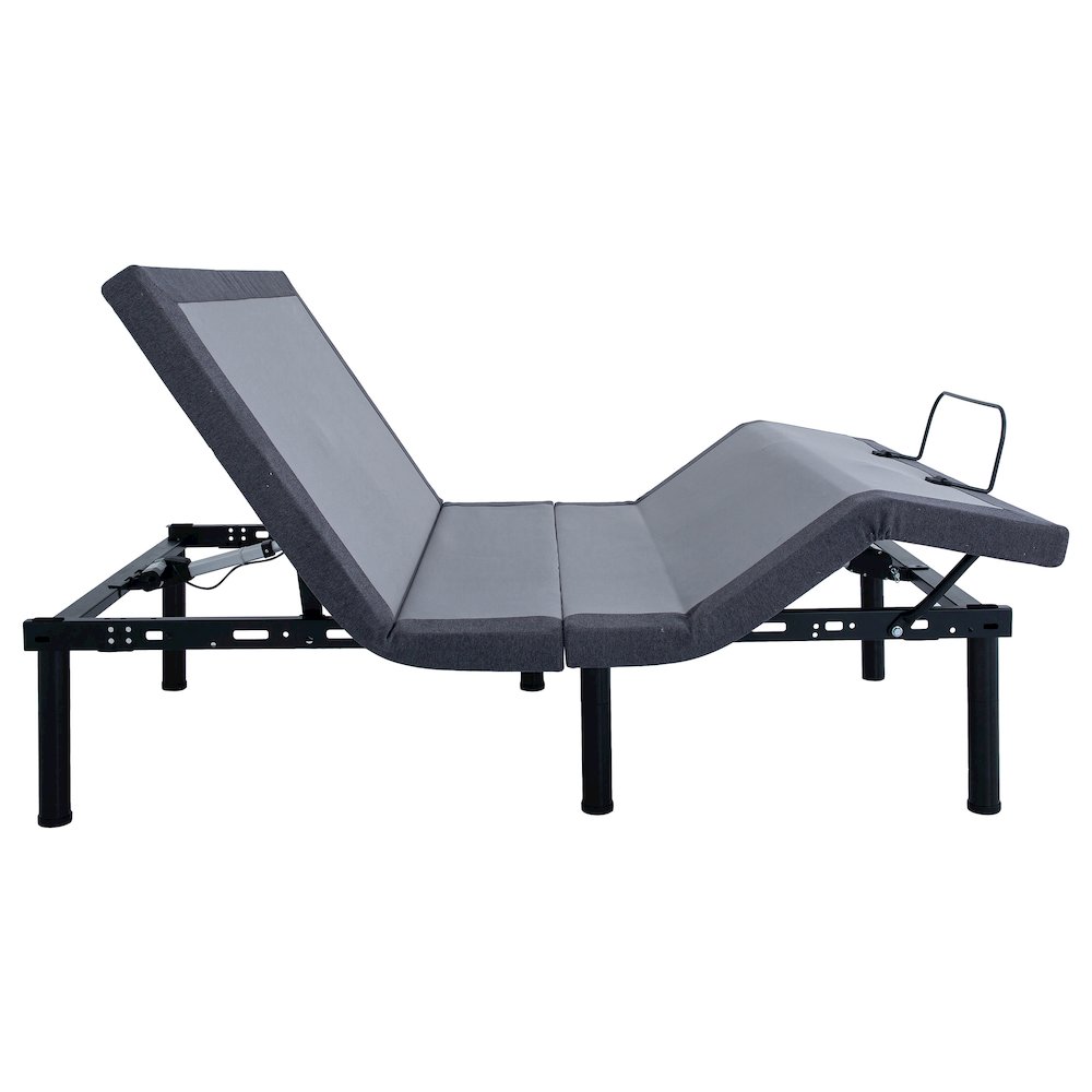 Clara Eastern King Adjustable Bed Base Grey and Black. Picture 11