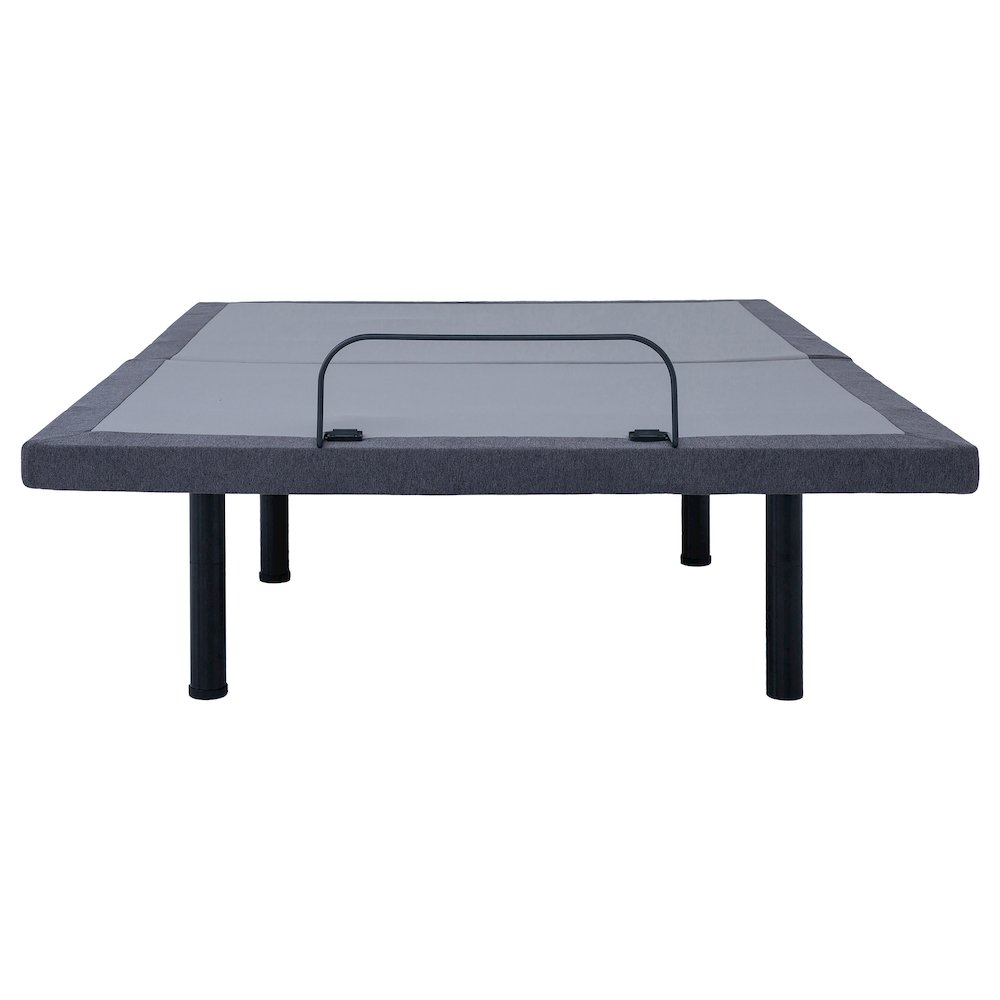 Negan Twin Extra Long Adjustable Bed Base Grey and Black. Picture 6