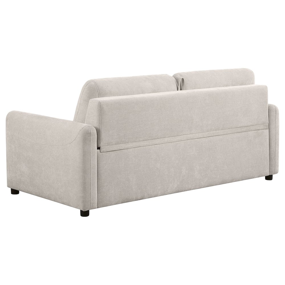 Rylie Upholstered Sofa Sleeper with Queen Mattress Beige. Picture 7