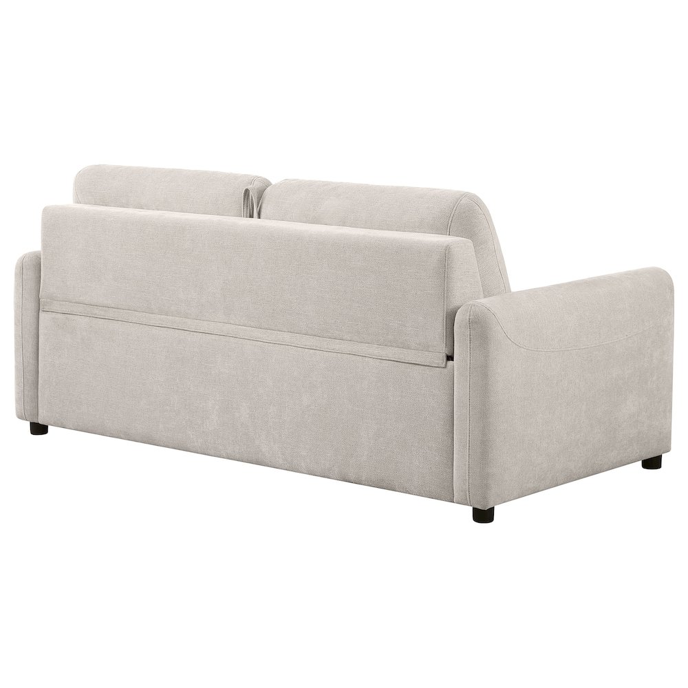 Rylie Upholstered Sofa Sleeper with Queen Mattress Beige. Picture 8