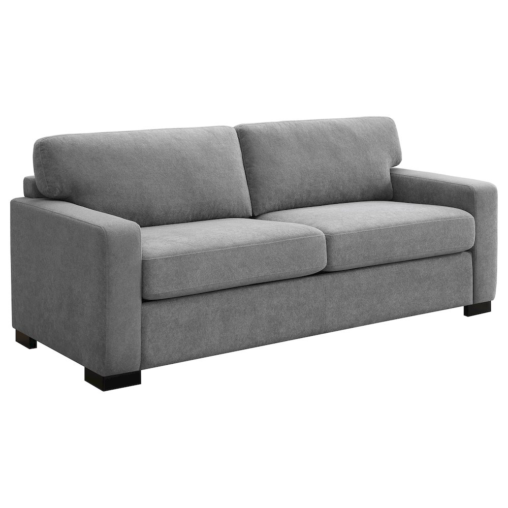 Simpson Upholstered Sofa Sleeper with Queen Mattress Grey. Picture 1