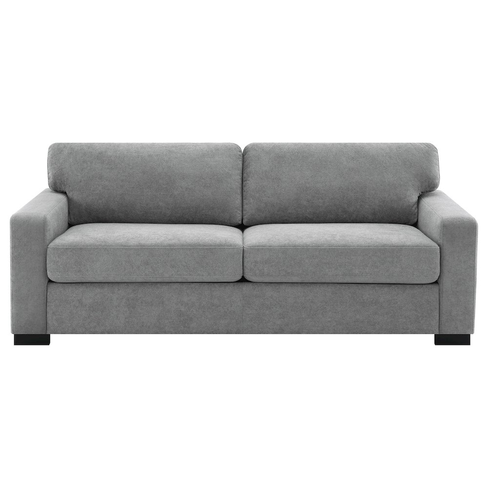 Simpson Upholstered Sofa Sleeper with Queen Mattress Grey. Picture 4