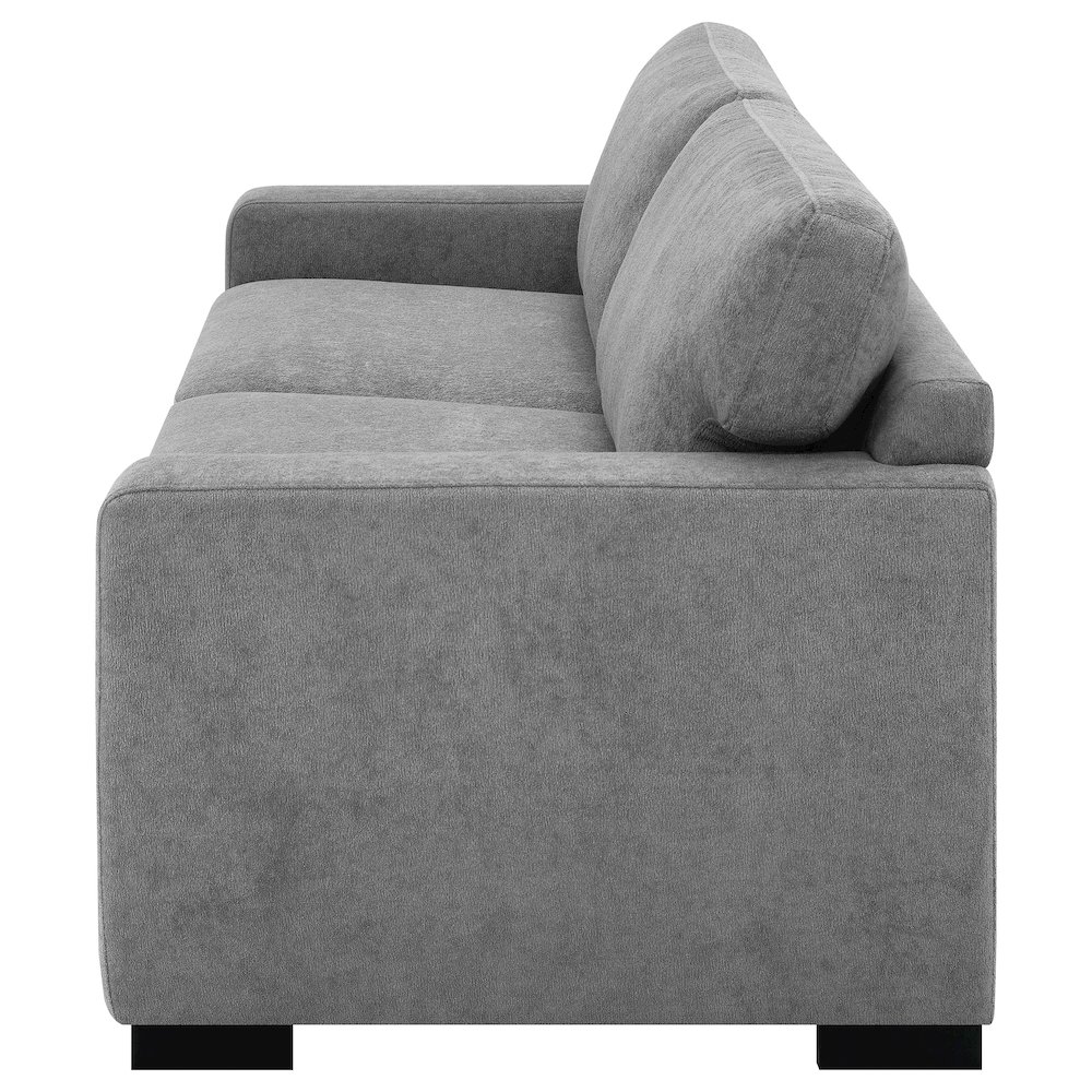 Simpson Upholstered Sofa Sleeper with Queen Mattress Grey. Picture 6