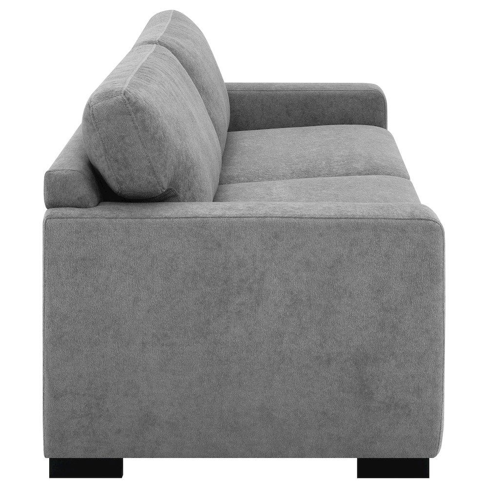 Simpson Upholstered Sofa Sleeper with Queen Mattress Grey. Picture 9
