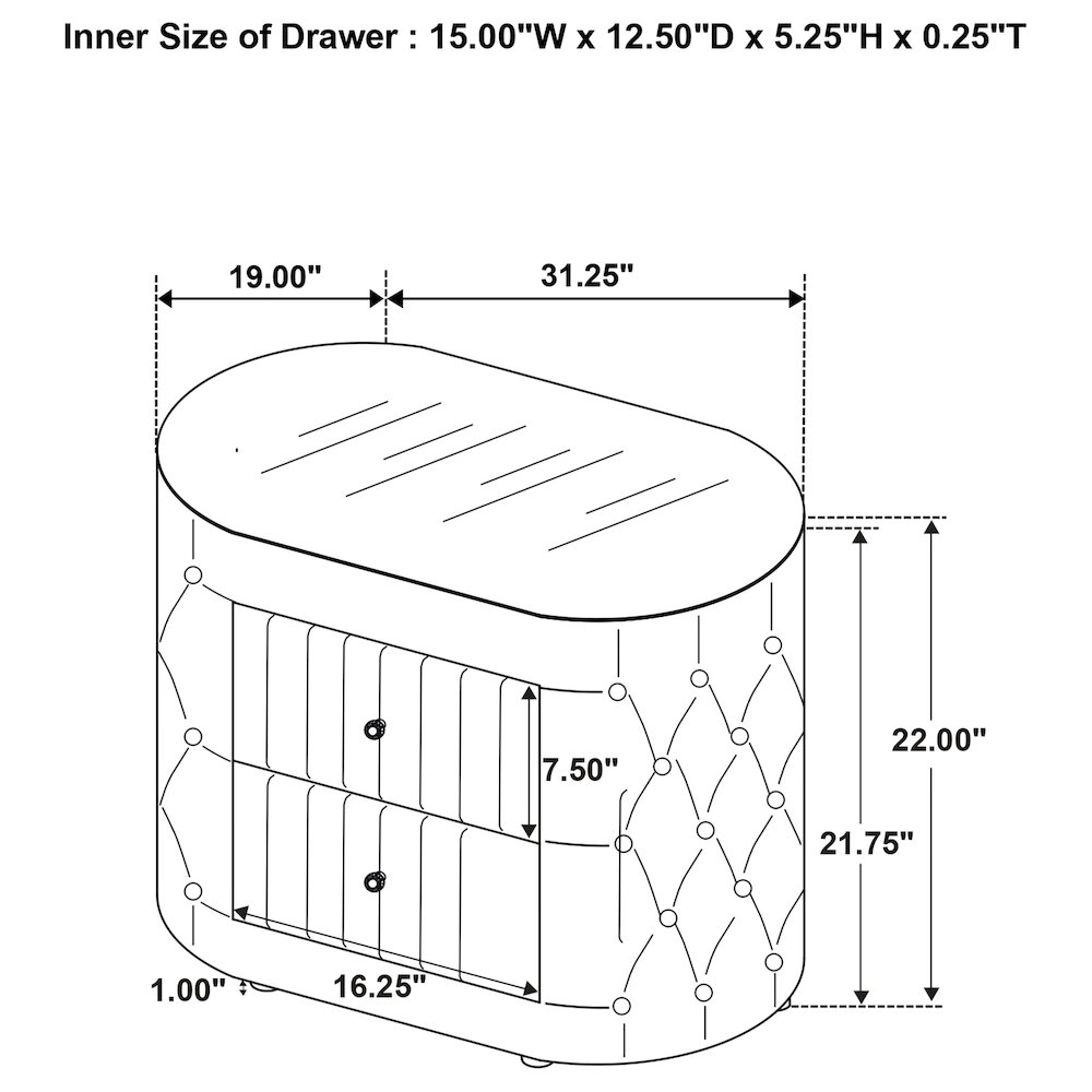 Sonya 4-piece Upholstered Queen Bedroom Set Ivory. Picture 16