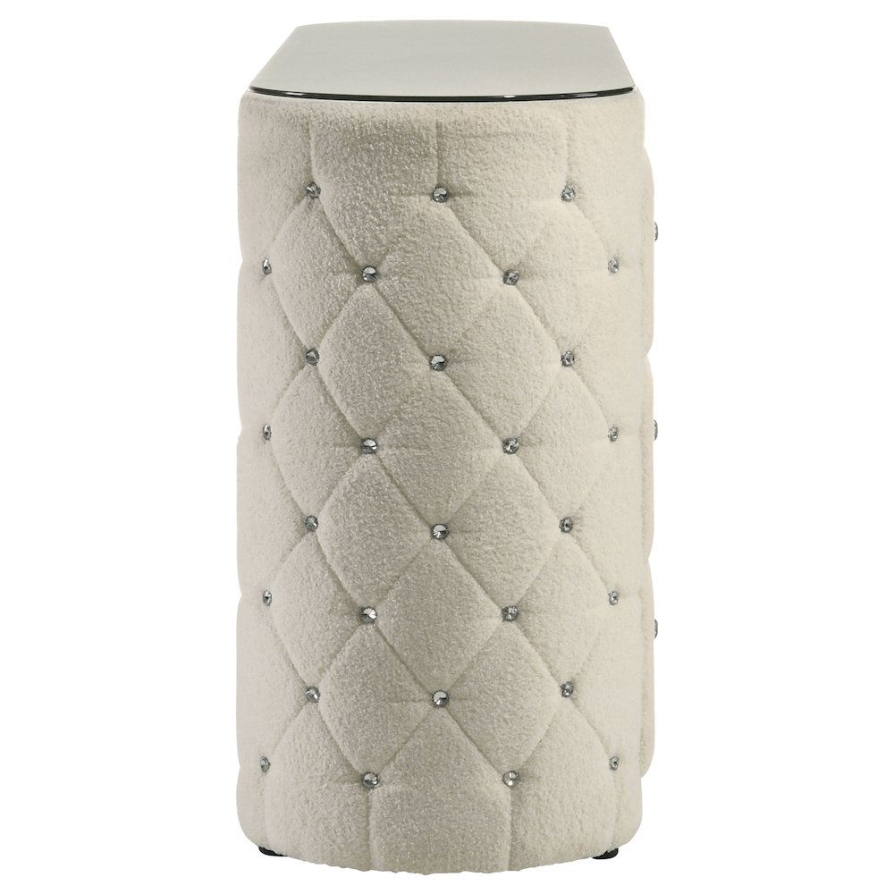 Sonya 6-drawer Upholstered Bedroom Dresser Ivory. Picture 9