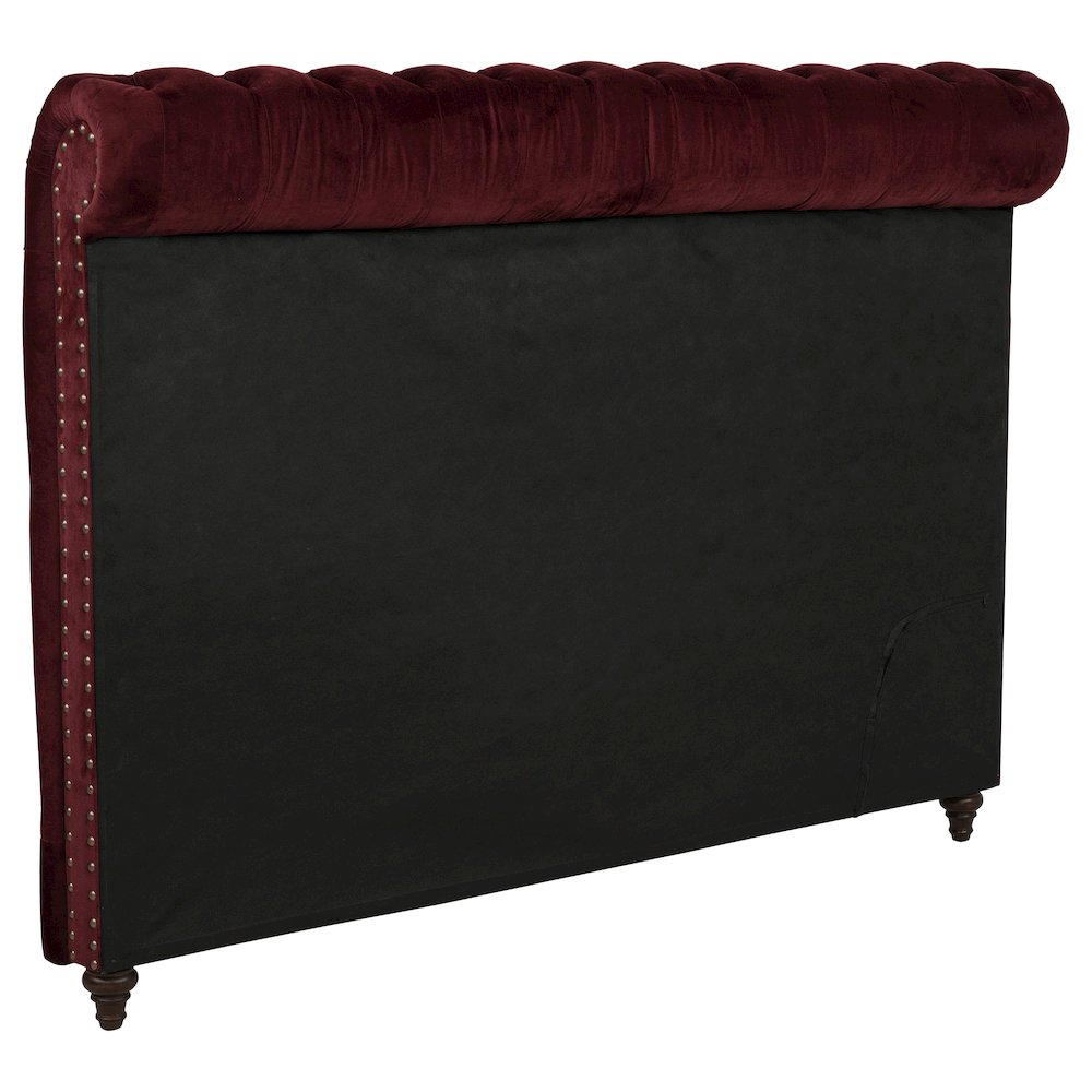 Devon 57-inch Upholstered California King Headboard Wine Red. Picture 4