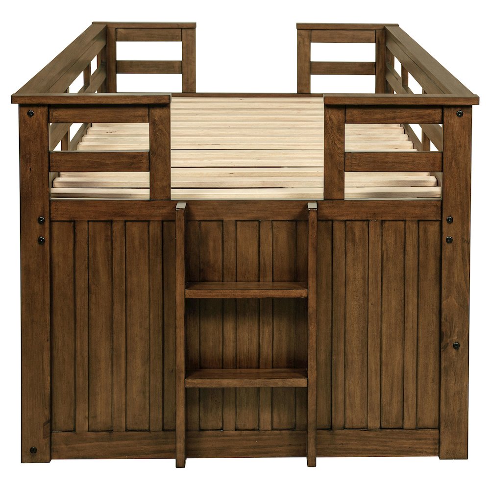 Carlsbad Wood Twin Captains Bed With Trundle Medium Brown. Picture 7