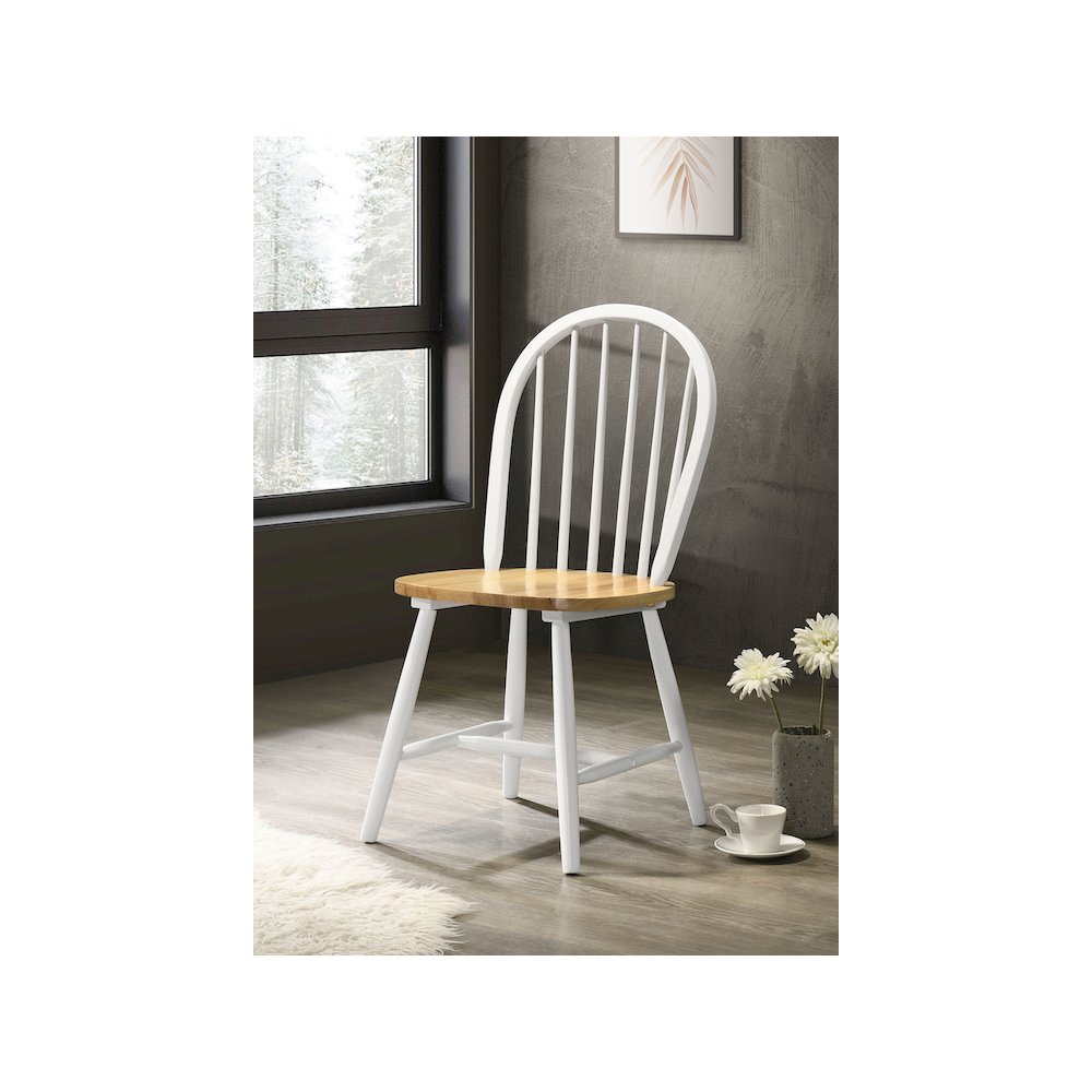 Cinder Wood Dining Side Chair White (Set of 4). Picture 10