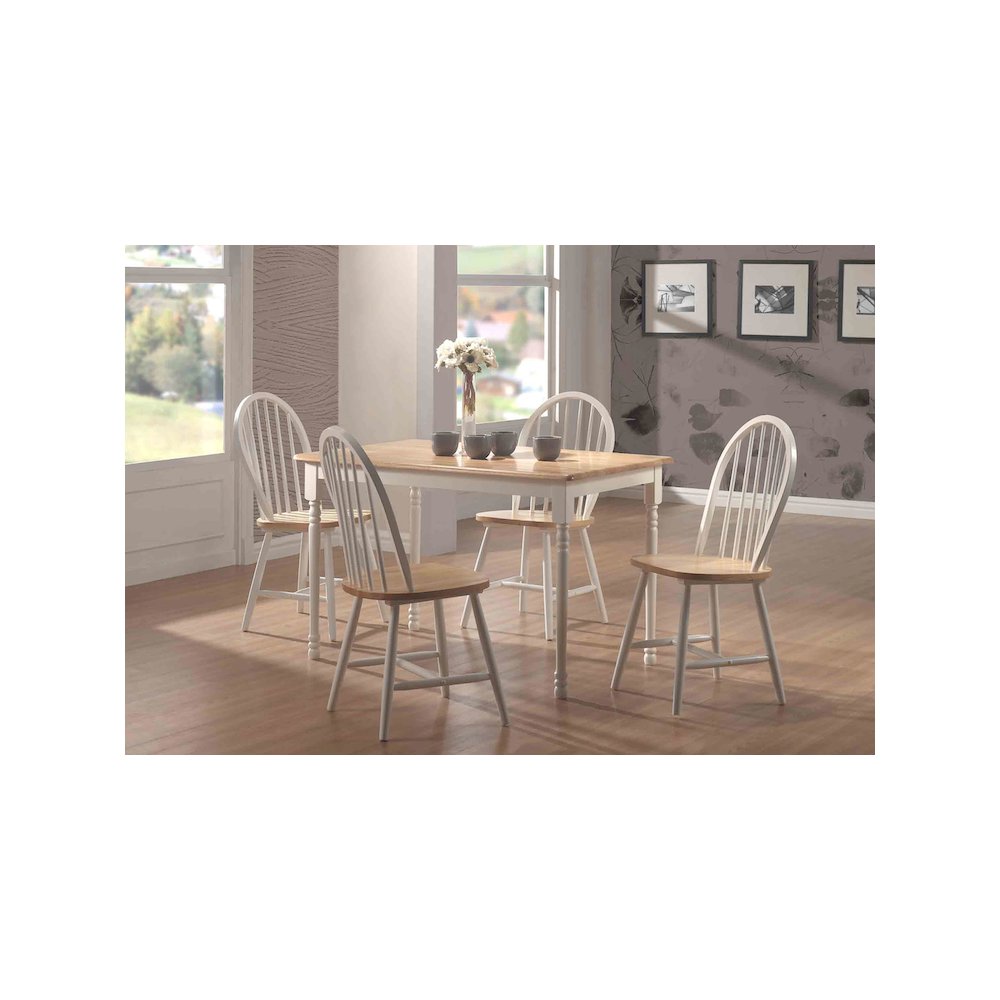 Cinder Wood Dining Side Chair White (Set of 4). Picture 14