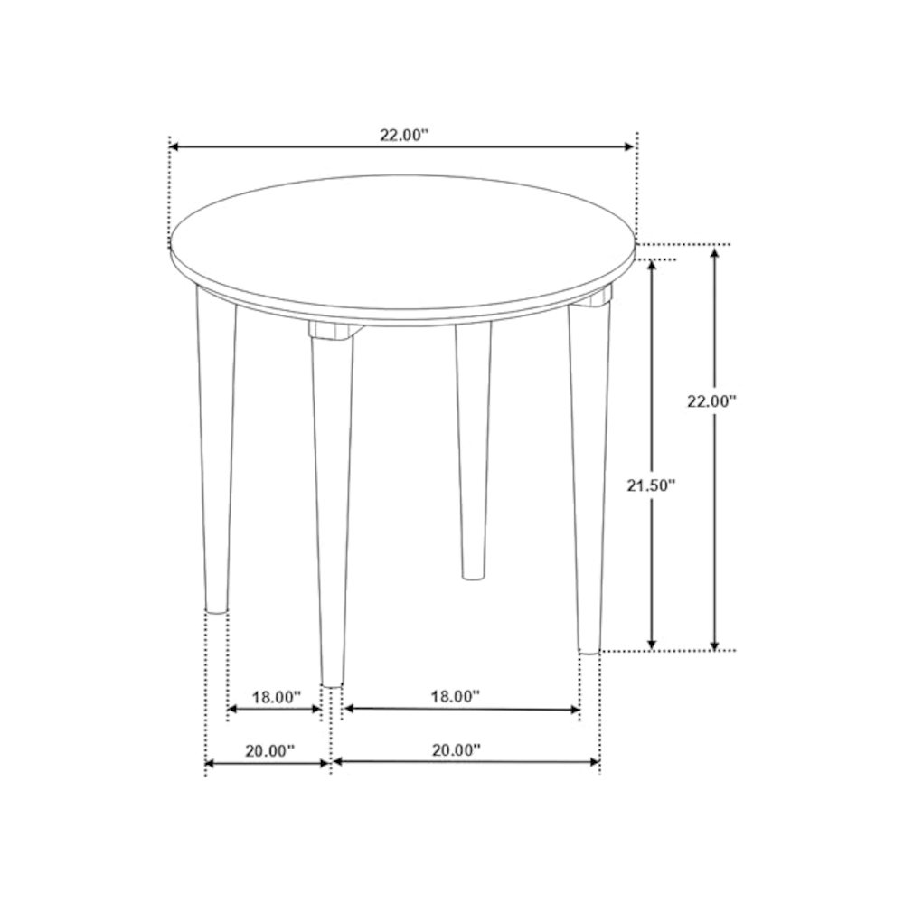 Aldis 2-piece Coffee and End Table Set White. Picture 3