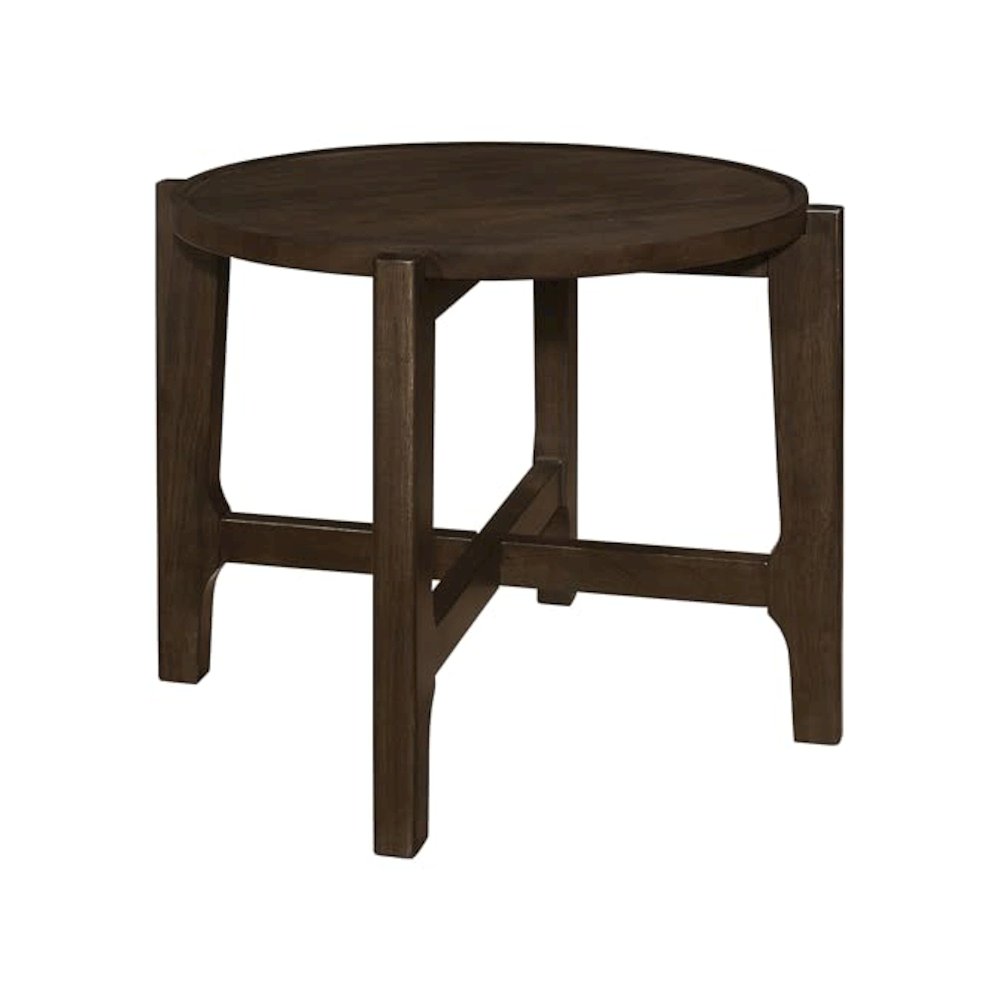 Cota 2-piece Solid Wood Coffee and End Table Set Dark Brown. Picture 3